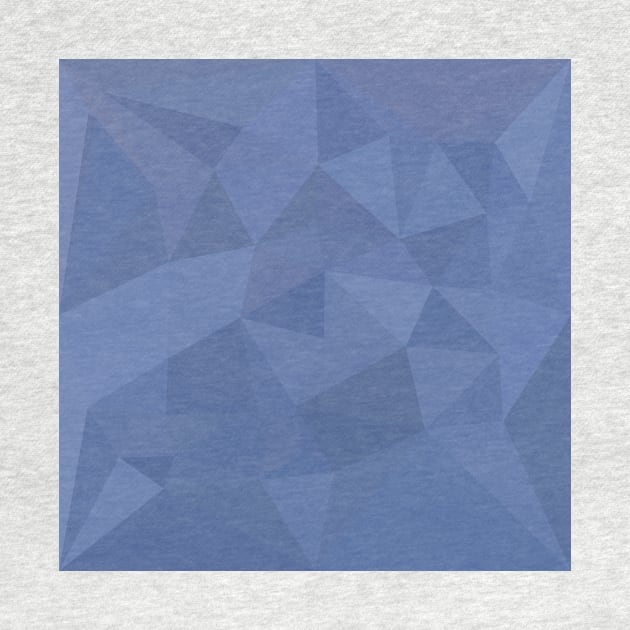 Cornflower Blue Abstract Low Polygon Background by retrovectors